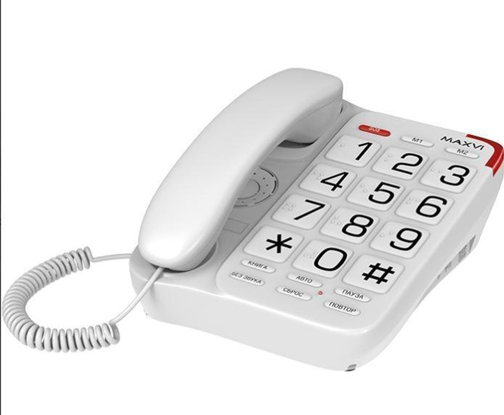 телефон Maxvi CB-01 white
