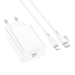 Зарядное устройство Borofone PD20W BA21A Pro QC3.0 для Lightning (white)