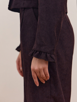 Жакет вельвет укороченный