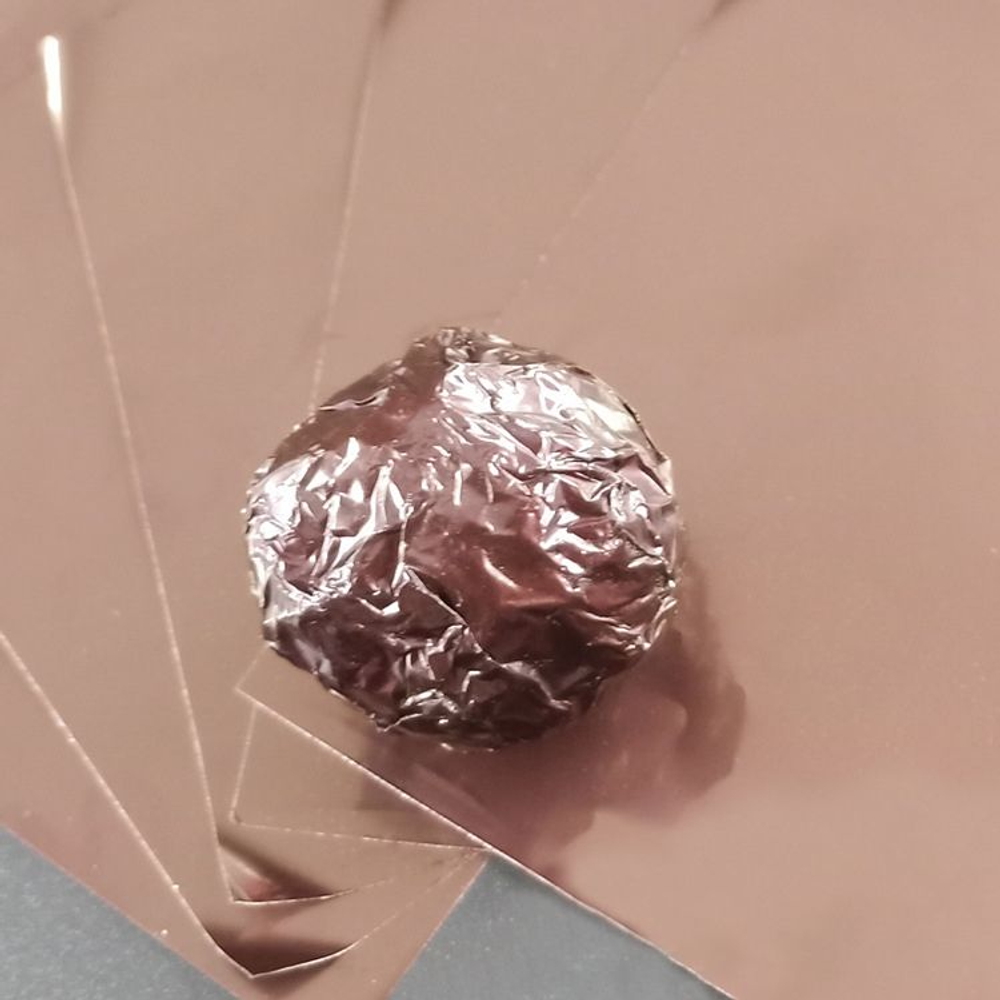 Фольга оберточная для конфет КОФЕ 10*10 см, 100 шт.