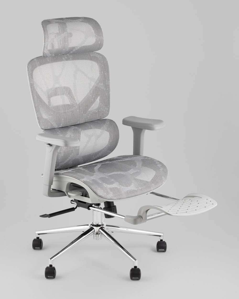 Кресло офисное TopChairs Vertus серая сетка