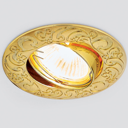 Встраиваемый точечный светильник 710 GD золото MR16