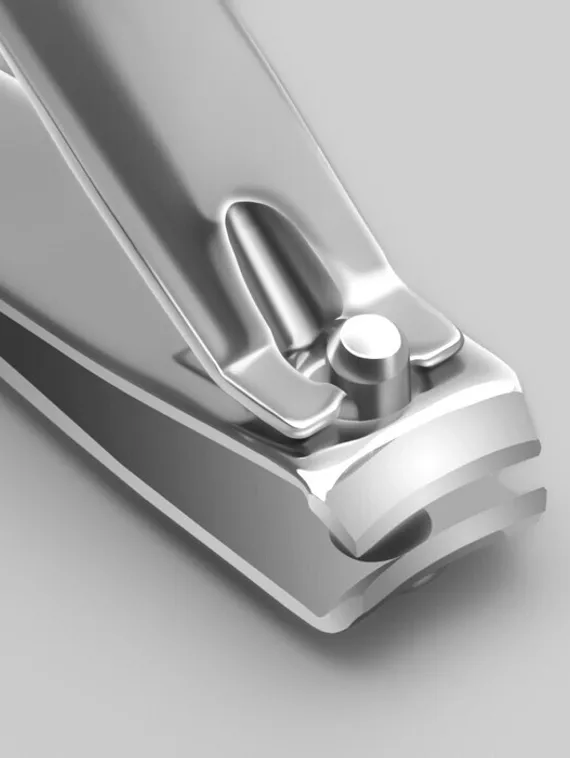 Кусачки-книпсер педикюрные, с пилкой, 8 см, на блистере, цвет серебристый