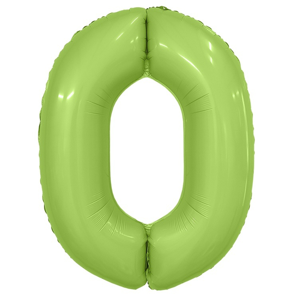 Шар ЦИФРА 0 Сатин Pistachio 40" 102 см