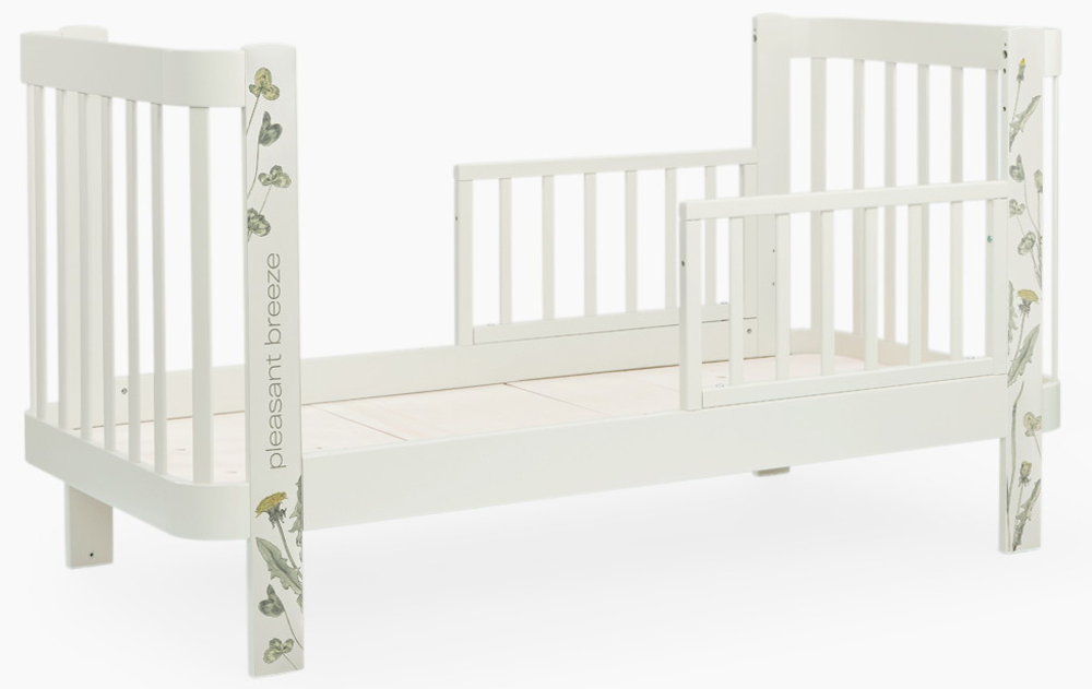 Детская кроватка-трансформер Happy baby Mommy Love в комплекте с расширением 160х70 sage