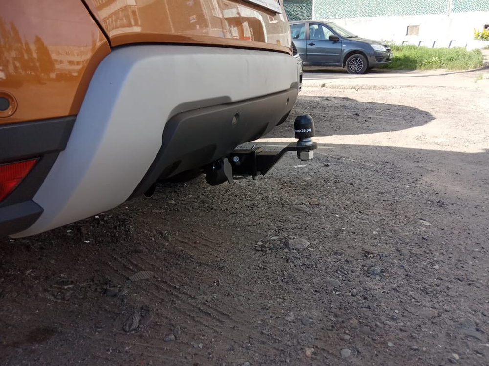 Фаркоп Бизон на Renault Duster FA 0270-E (с 2021 г.в.) (паспорт и сертификат в комплекте)(без электрики)