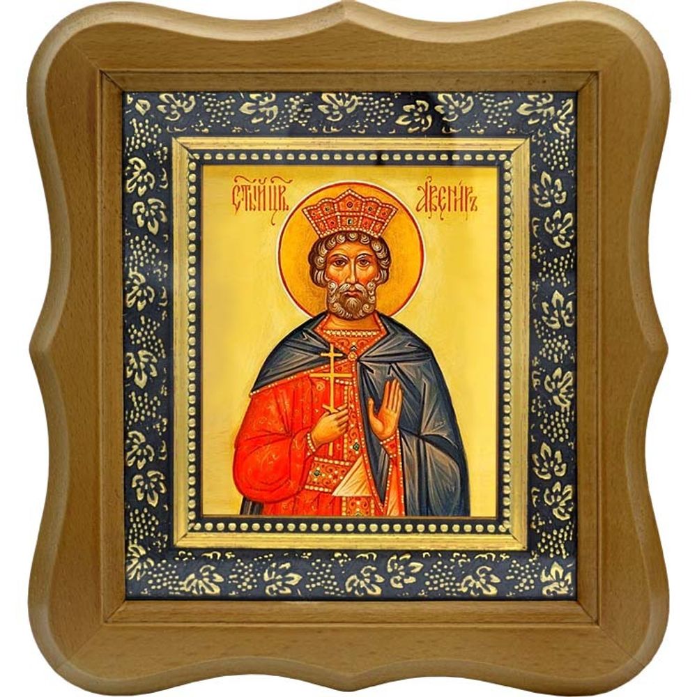 Авенир Индийский Царь Преподобный. Икона на холсте.