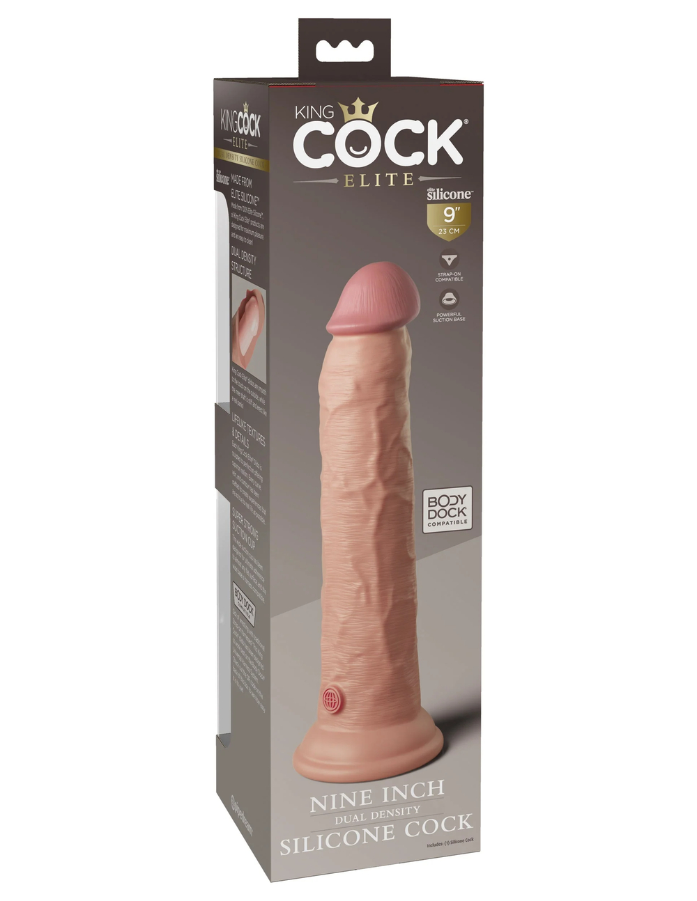 Фаллоимитатор KC Elite 9" Dual Density Silicone Dong - Light Pipedream 577321PD
