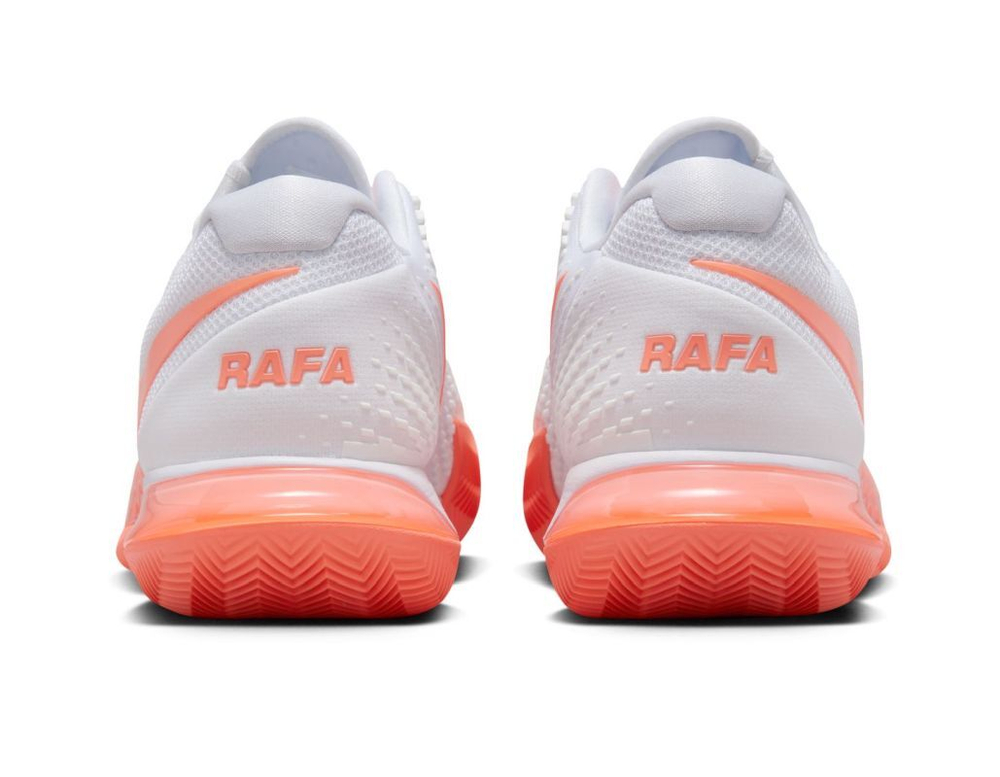Мужские кроссовки теннисные Nike Air Zoom Vapor Cage 4 Rafa Clay - white/bright mango/white