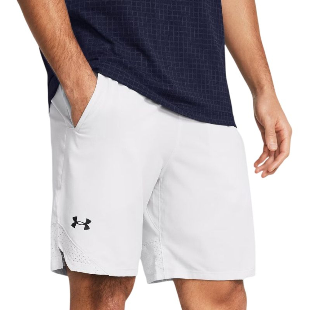 Мужские теннисные шорты Under Armour Vanish Woven - halo gray/black