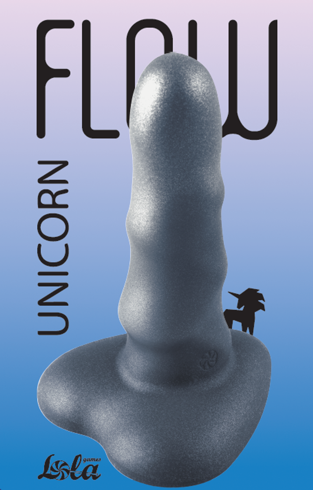 Нереалистичный дилдо Unicorn Mini Black 2047-03lola
