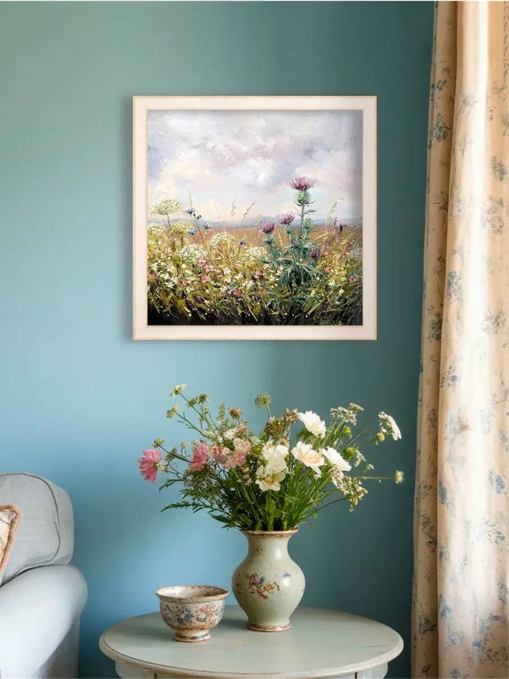 Картина на стену интерьерная на холсте 44х44 см