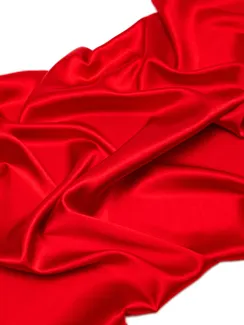 Шелк натуральный с эластаном, Италия, красный