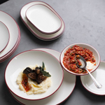 Тарелка с бортом 16,5см Modest Maroon ID Fine