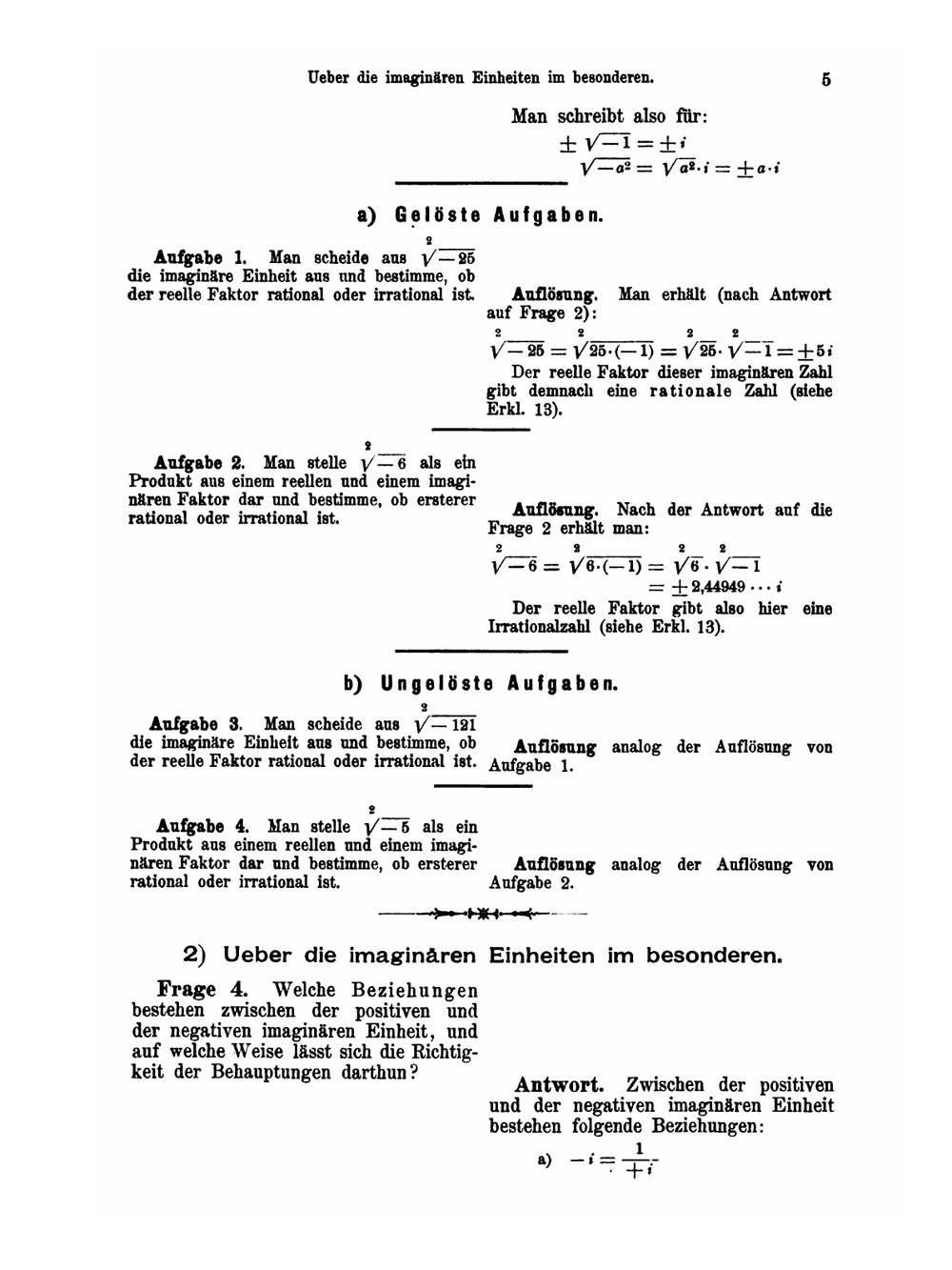 Lehrbuch Des Rechnens Mit Imaginären Und Komplexen Zahlen | Richard Krüger