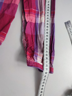 Рубашка H&M хлопковая в клетку на 14 лет