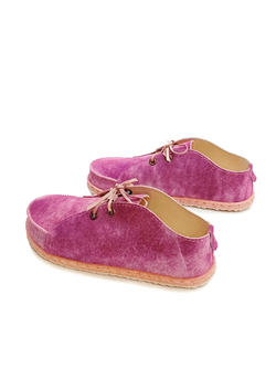 Ботинки кожаные "Pink melange"