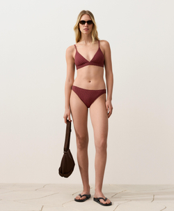 OYSHO Топ-бикини с треугольными чашечками с жаккардовым узором, разноцветный