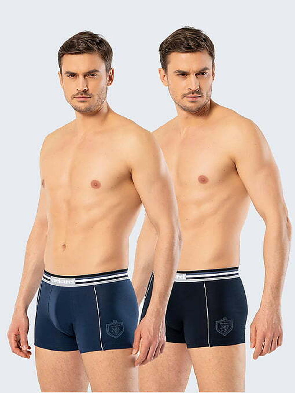 Трусы мужские боксеры. Набор из 2-х штук синий - индиго