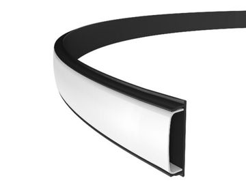 Алюминиевый профиль накладной гибкий 2 метра 18*4 для светодиодной ленты до 15мм GP1600BK черный Illumination Alum Profile Ambrella