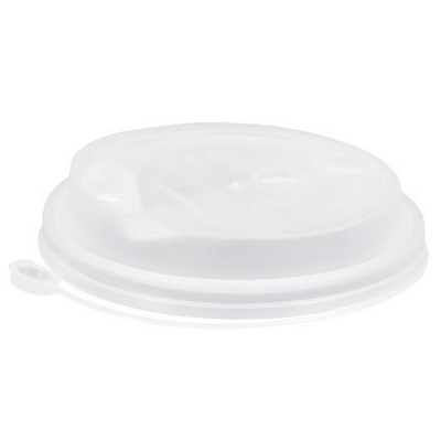 Крышка для стакана (d-90 мм) с питейником прозрачная МАТОВАЯ ВЗЛП (50/1000 шт.)3001м/п