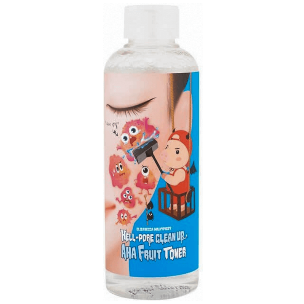 [Elizavecca] Тонер-пилинг ФРУКТОВЫЕ КИСЛОТЫ Hell-Pore Clean Up Aha Fruit Toner, 200 мл