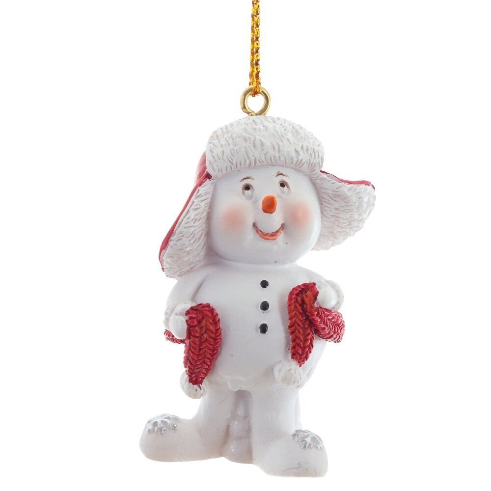 GAEM Фигурка декоративная подвесная "Снеговик", L3,5 W2,5 H5 см, 4в.