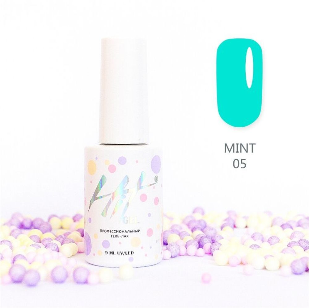 Гель-лак Mint ТМ &quot;HIT gel&quot; №05, 9 мл