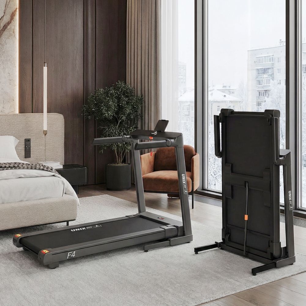 Беговая дорожка UNIX Fit Hi-tech F4 космический серый