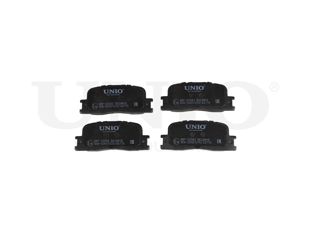 Колодки тормозные диск. задние UNIO BRP-20383