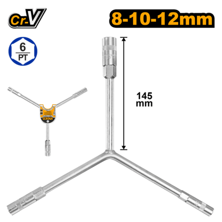 Ключ торцевой Y-образный INGCO HYSW081012 INDUSTRIAL 8-10-12 мм