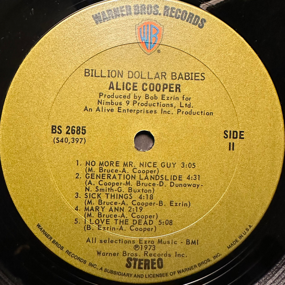 Alice Cooper ‎– Billion Dollar Babies (США 1973г.)