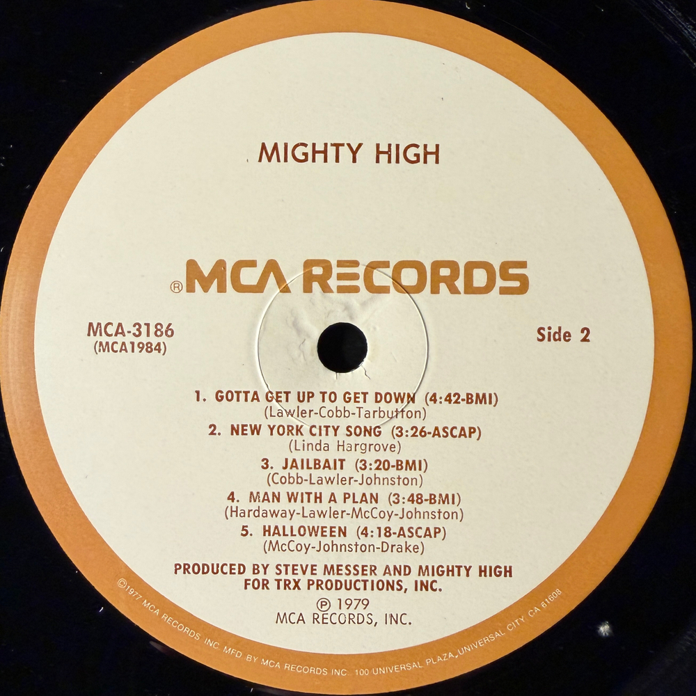 Mighty High ‎– Mighty High (США 1979г.)Т
