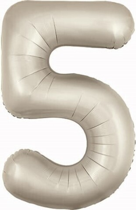 Р Цифра 5 Slim Кремовый (40''/102 см)