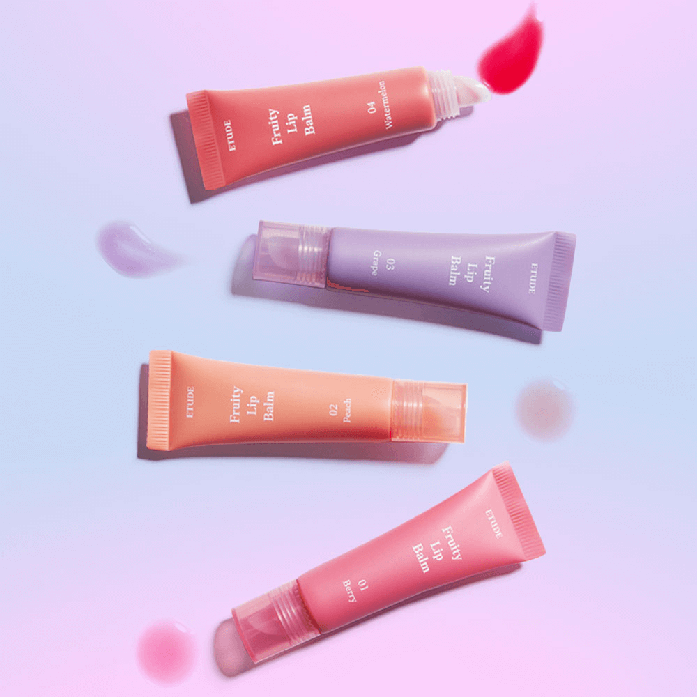 Фруктовый увлажняющий бальзам для губ Etude Fruity Lip Balm — 02 Peach