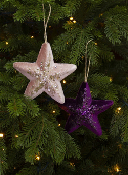 Подвеска 15х5х15см Noelle Звезда пурпурный в ассортименте 2 вида