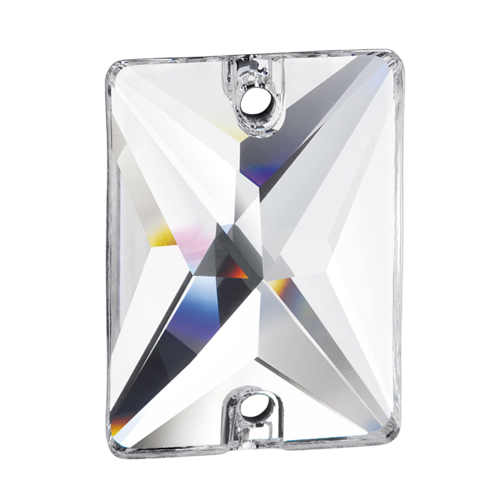 Стразы "PRECIOSA"  Crystal 18 х 13 мм, стекло белый (crystal), 1 шт