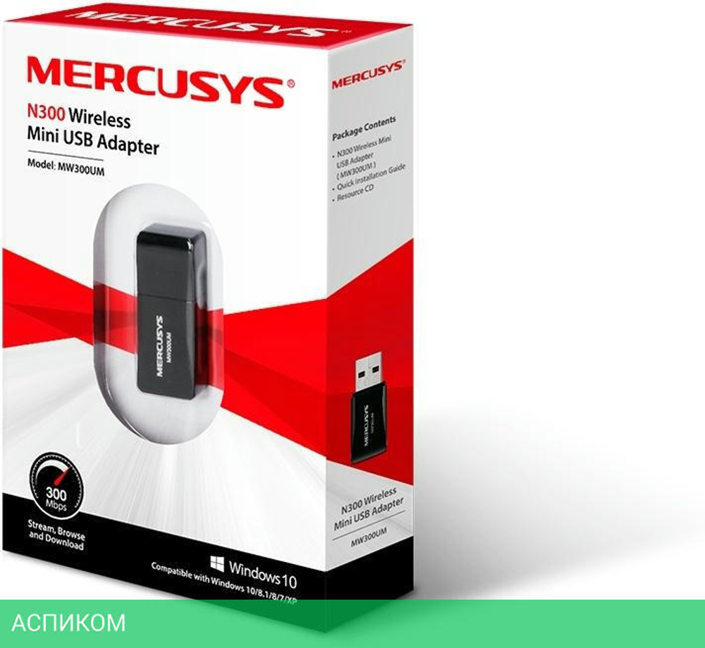 Wi-Fi адаптер Mercusys MW300UM