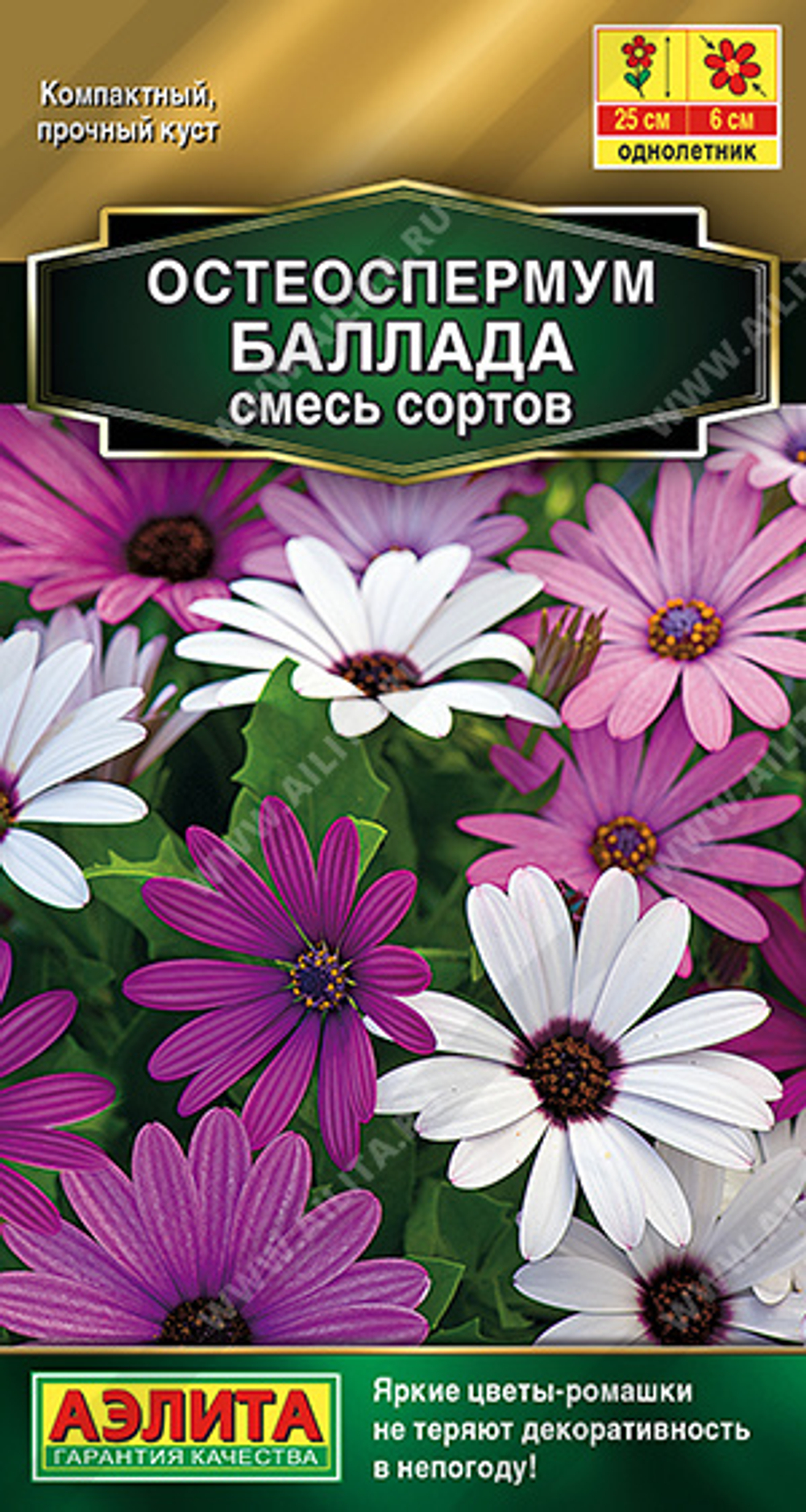Остеоспермум Баллада, смесь сортов 10шт Аэлита