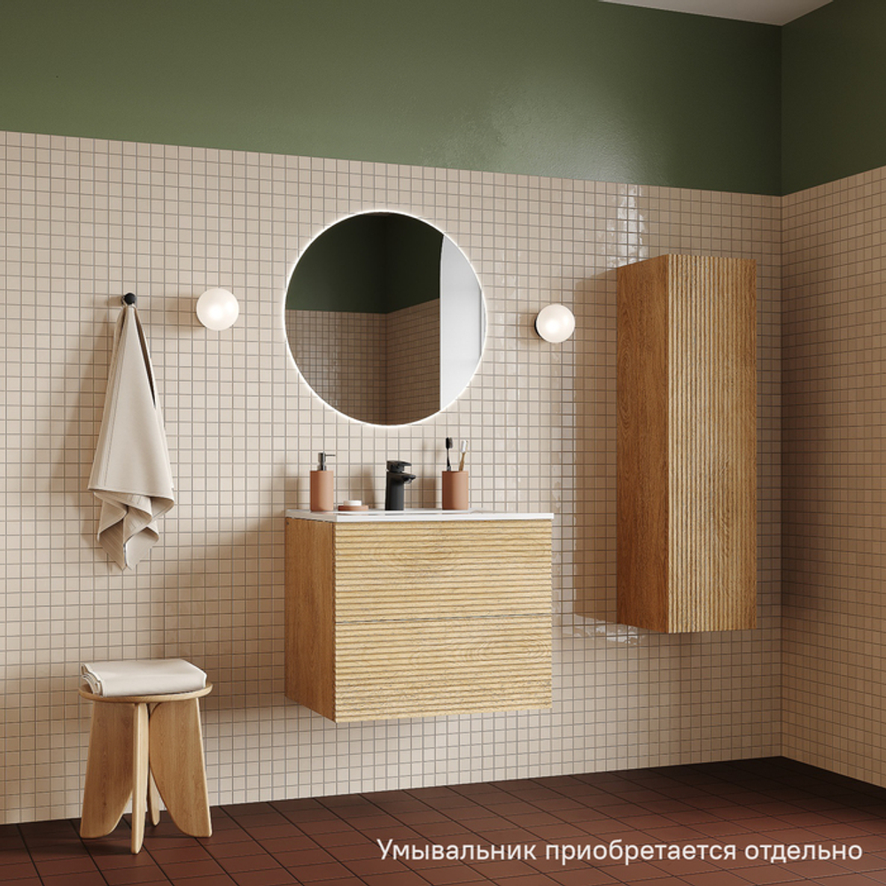 Тумба подвесная IDDIS Bild, 60 см, дуб светлый, BIL60V0i95