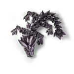 Кристальный малыш дракон игрушка-антистресс, 17 см., 3D печать, серый