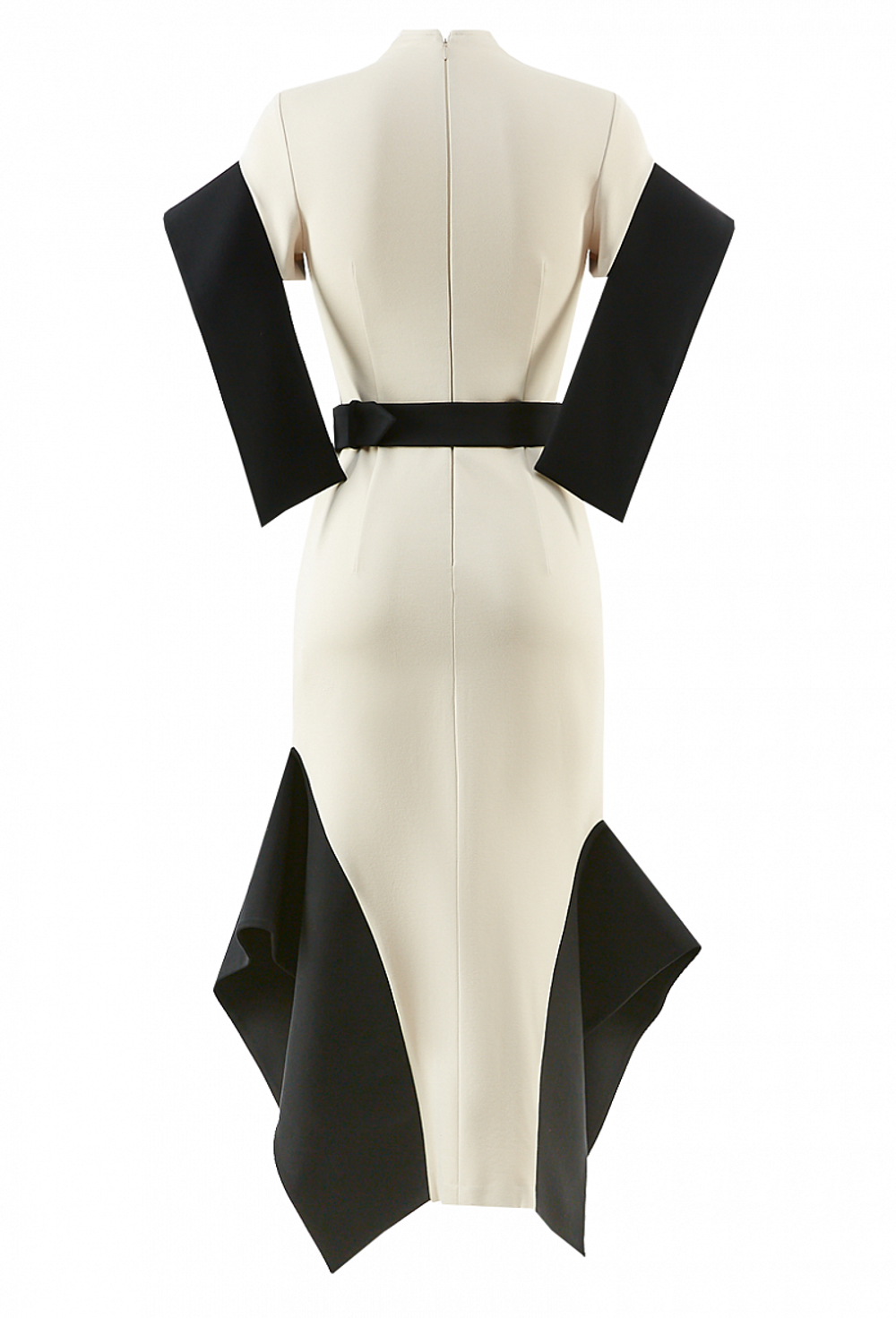 Трикотажное платье с графическими вставками 26-02-20 SS