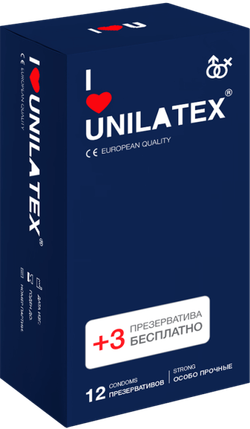 Презервативы Unilatex Extra Strong 12+3шт 3022Un