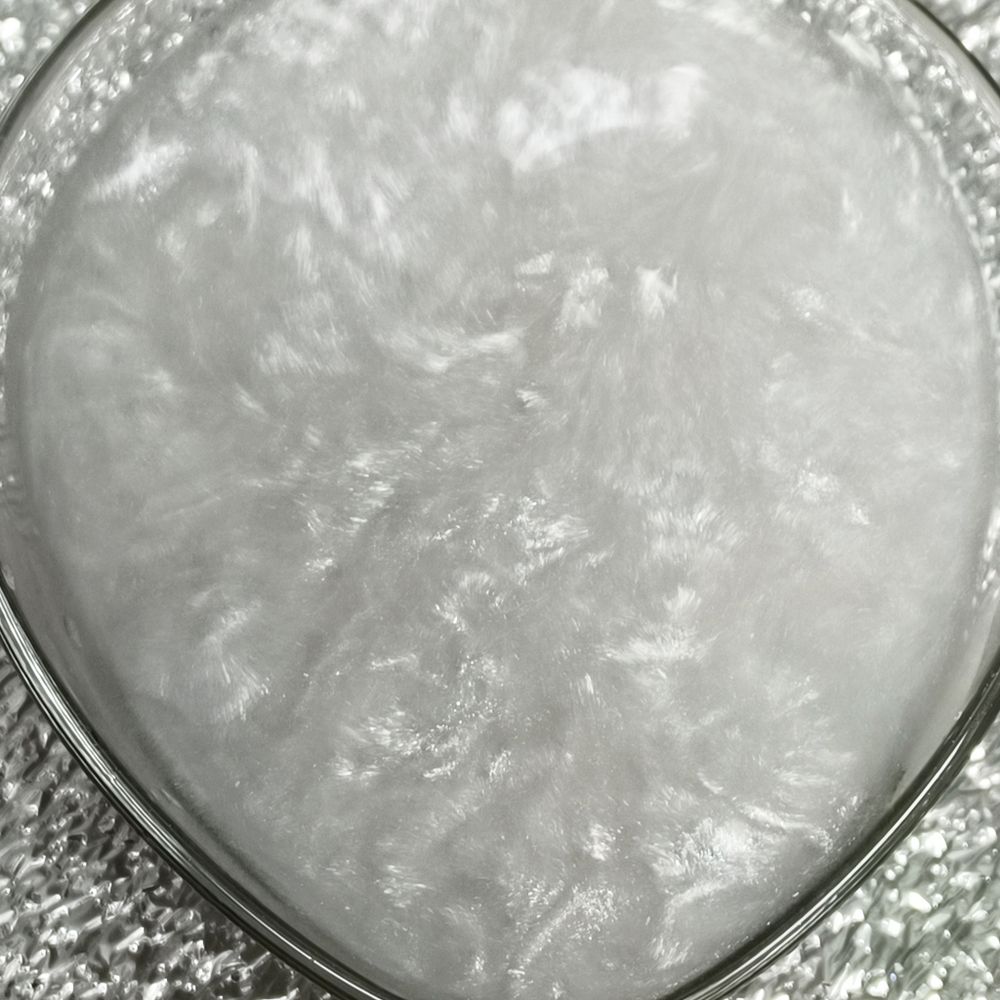 Пигмент 8736 - Серебреный жемчуг мерцающий блеск 200 - универсальный