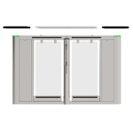 ZKTeco SBTL8000, скоростной турникет с распашными створками