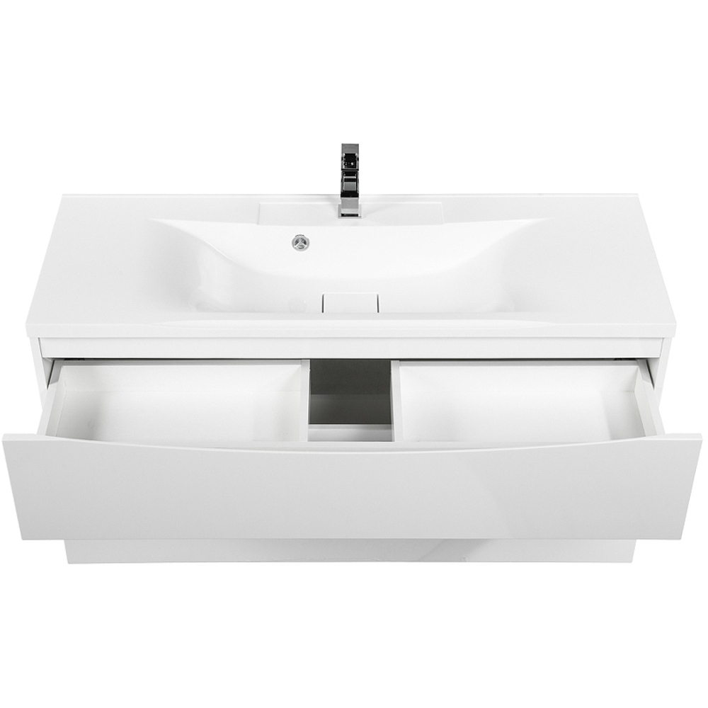 Тумба под раковину BelBagno Marino-H60 110 MARINO-H60-1100-2C-SO-BL-P подвесная Bianco Lucido