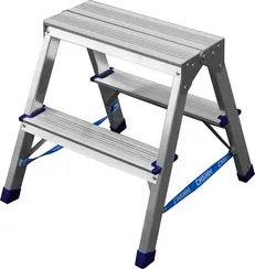 Стремянка СИБИН 2-х ступенчатая алюминиевая 38825-02