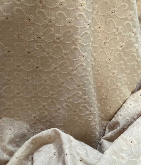 Ткань Шитье "Бежевый" 150 см 100 г/м² хлопок 100%