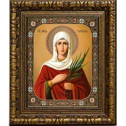 Татиана Римская дева мученица. Икона на холсте.