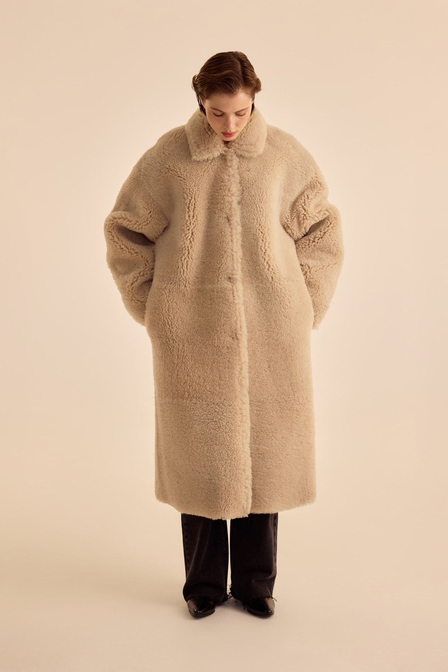 Дубленка (((Нет ничего теплее))), коричневая